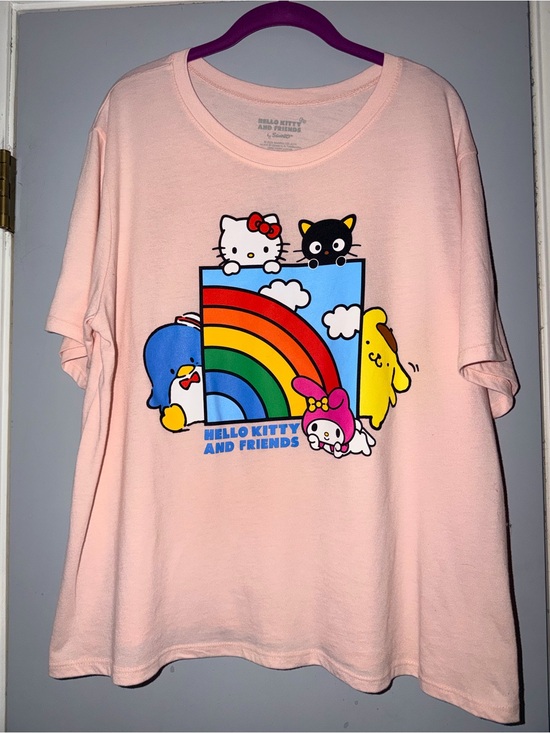 Sanrio Tops - 🌈NWOT Sanrio Hybrid Hello Kitty and Friends Pink T-shirt size 2XL